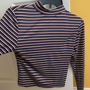 turtleneck cropped long sleeve